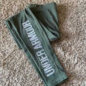 Army green UA leggings
